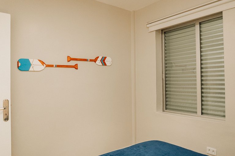 Apartamento familiar com acesso privativo à Praia Mansa