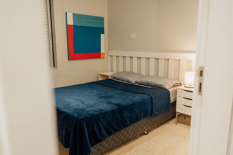 Apartamento familiar com acesso privativo à Praia Mansa