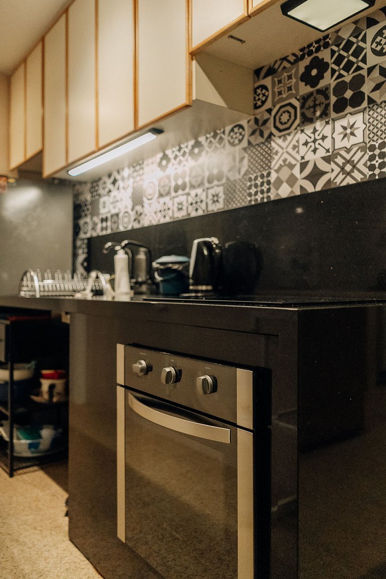 Apartamento familiar com acesso privativo à Praia Mansa