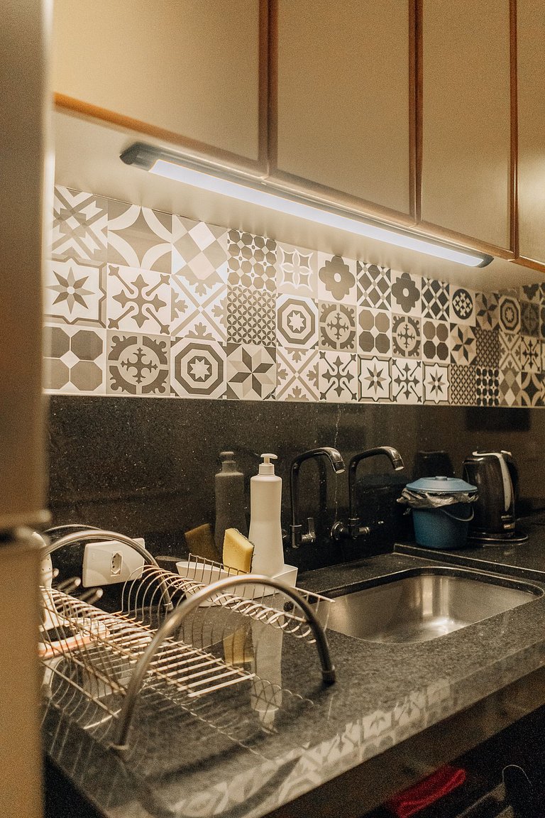 Apartamento familiar com acesso privativo à Praia Mansa